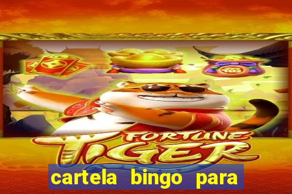 cartela bingo para cha de cozinha imprimir gratis